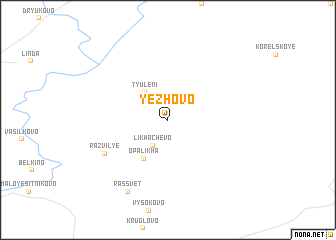 map of Yezhovo