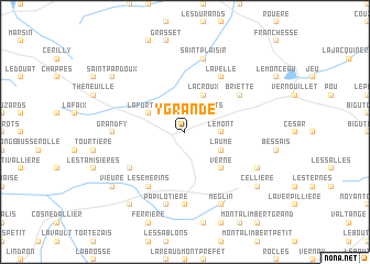 map of Ygrande