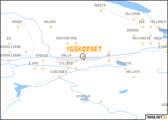 map of Ygskorset