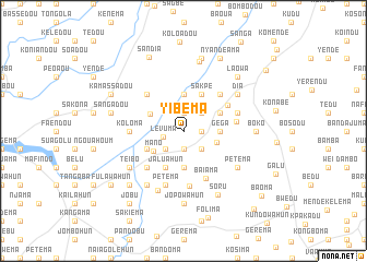 map of Yibema