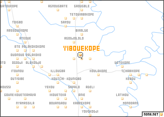 map of Yibouékopé