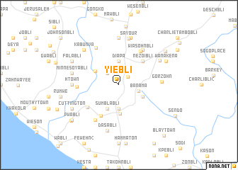 map of Yiebli