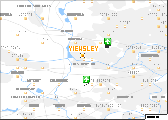 map of Yiewsley