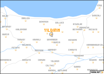 map of Yıldırım