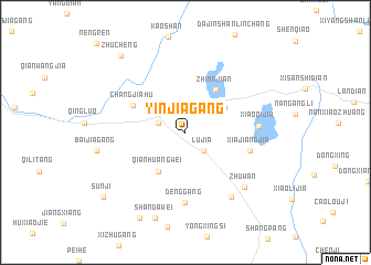 map of Yinjiagang