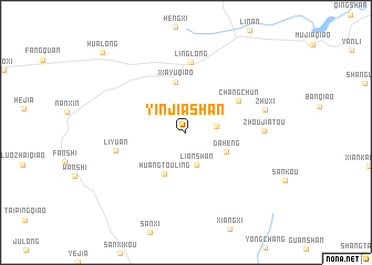 map of Yinjiashan