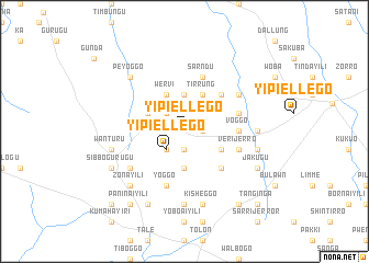 map of Yipiellego