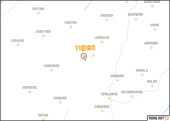map of Yiqian