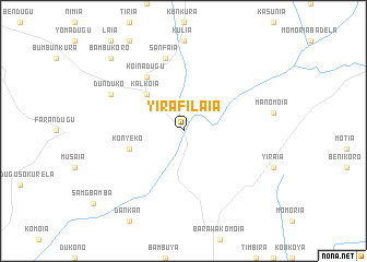 map of Yirafilaia