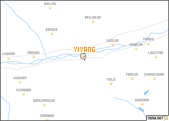 map of Yiyang