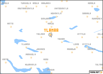 map of Ylämaa
