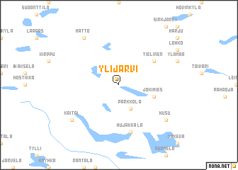 map of Ylijärvi