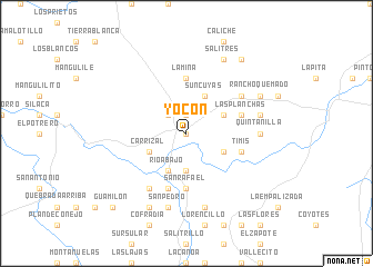 map of Yocón
