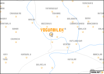 map of Yoğunbilek