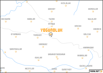 map of Yoğunoluk