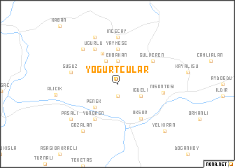 map of Yoğurtçular