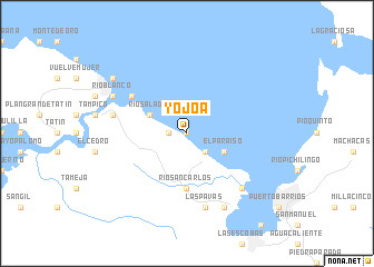 map of Yojoa