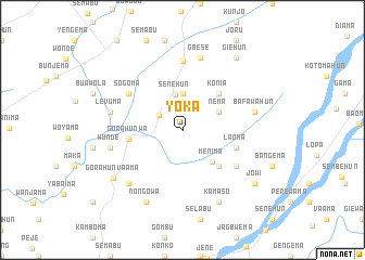 map of Yoka