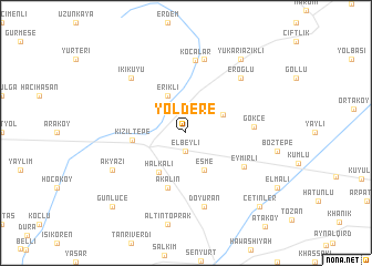 map of Yoldere