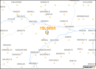 map of Yolören