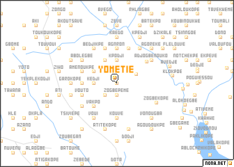 map of Yométié