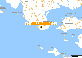 map of Yŏmjŏl-lodongjagu