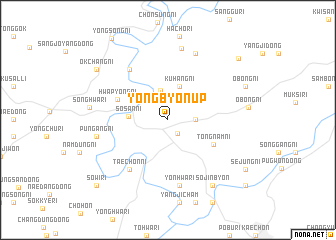 map of Yŏngbyŏn-ŭp