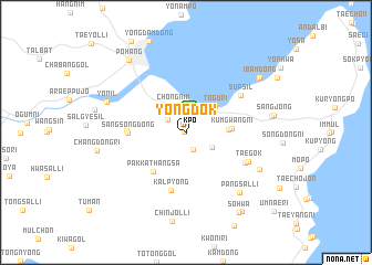 map of Yongdŏk