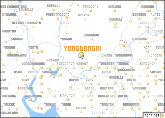 map of Yŏngdong-ni
