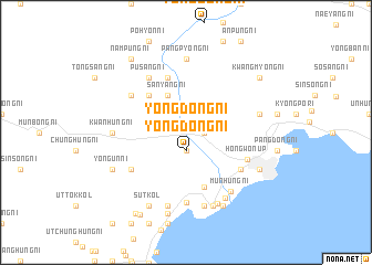 map of Yongdŏng-ni