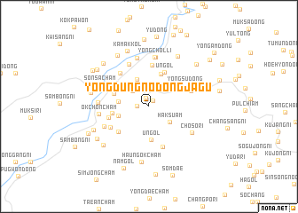 map of Yongdŭng-nodongjagu