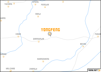map of Yongfeng