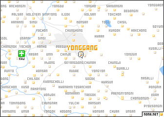 map of Yonggang