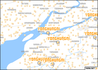 map of Yonghŭng-ni