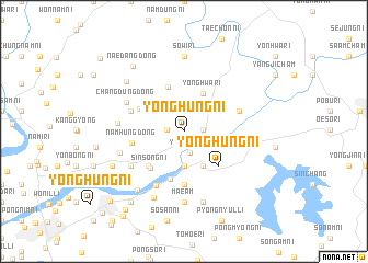 map of Yonghŭng-ni