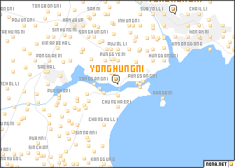 map of Yonghŭng-ni