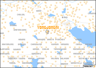 map of Yongjŏng-ni