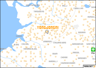 map of Yongjŏng-ni