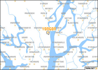map of Yongon