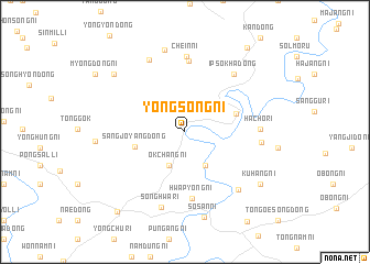 map of Yongsŏng-ni