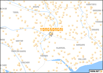 map of Yongsŏng-ni
