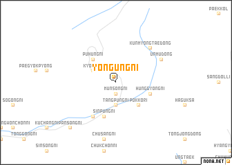map of Yŏngung-ni