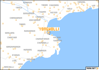 map of Yongwŏl-li