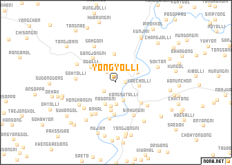 map of Yongyŏl-li