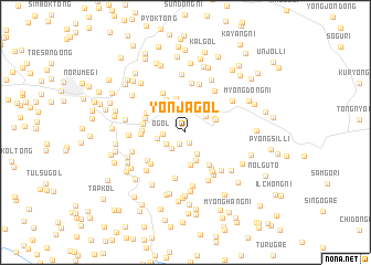 map of Yŏnja-gol