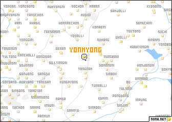 map of Yŏnmyŏng