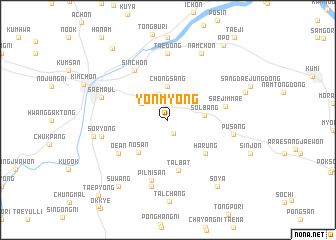 map of Yŏnmyŏng