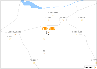 map of Yorbou