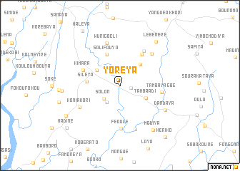 map of Yoréya