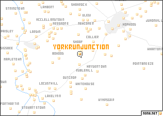 map of York Run Junction